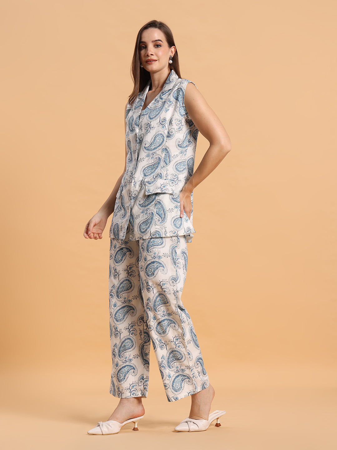 Paisley blazer set