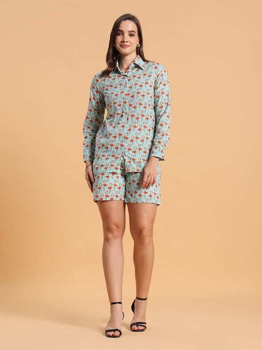 Flamingo print co-ord
