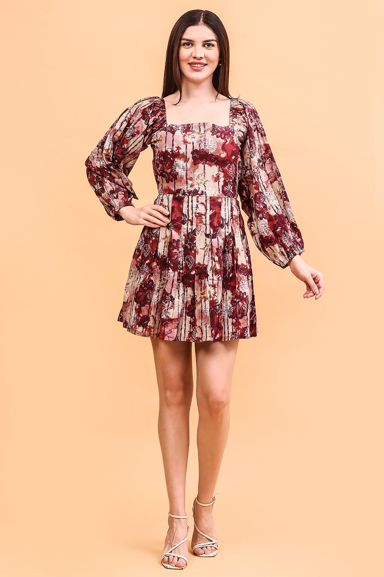 Wine roselle dress