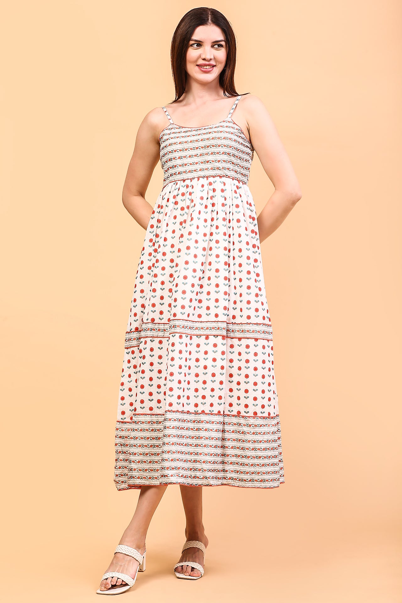 White flora dress
