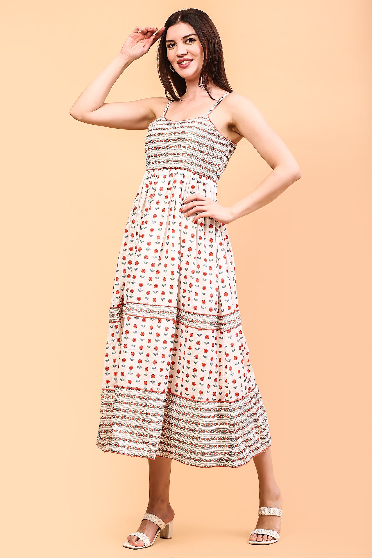 White flora dress