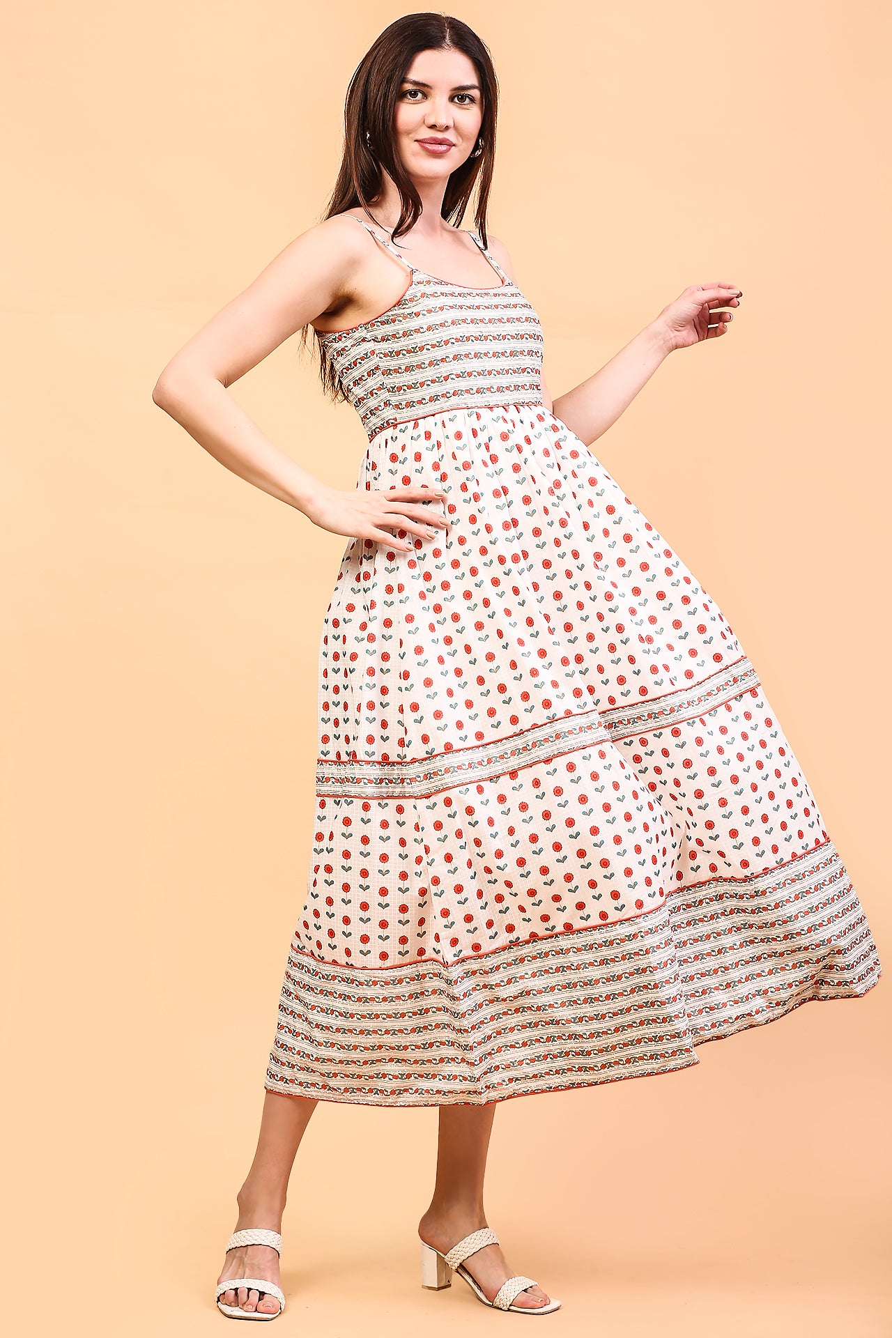 White flora dress