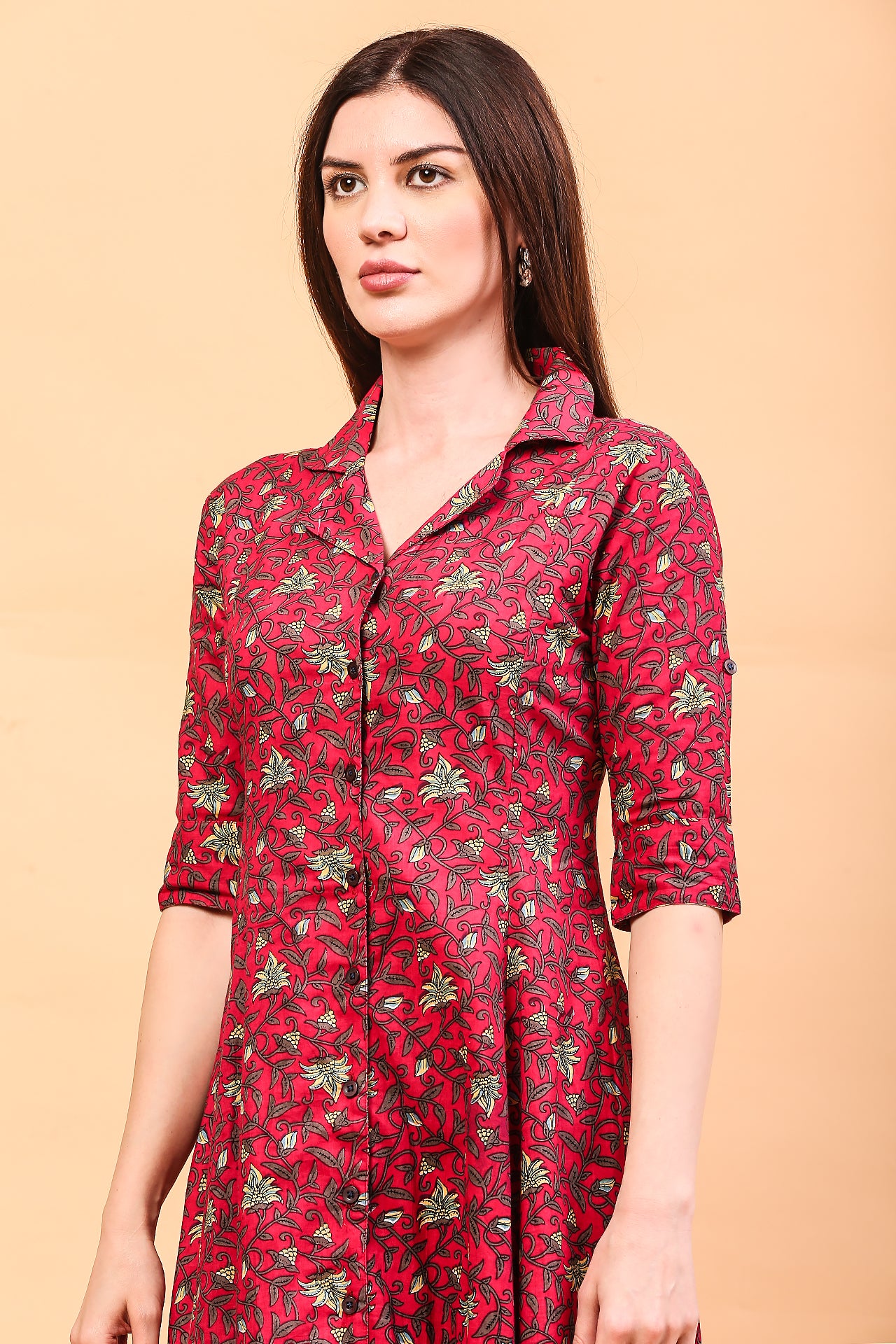 Magenta daffodil dress