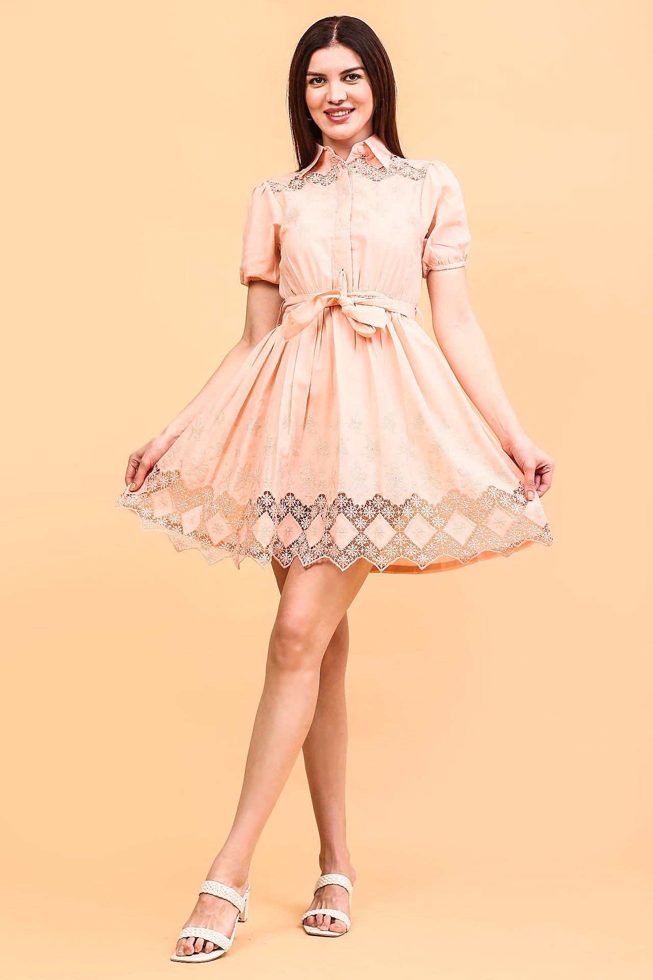 Peach Dress