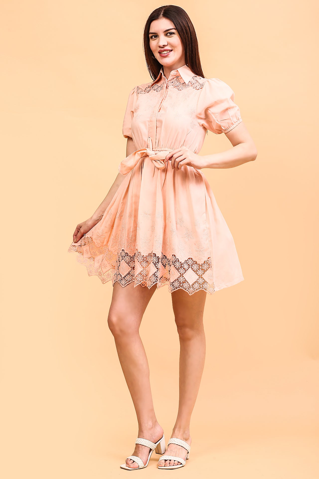 Peach Dress