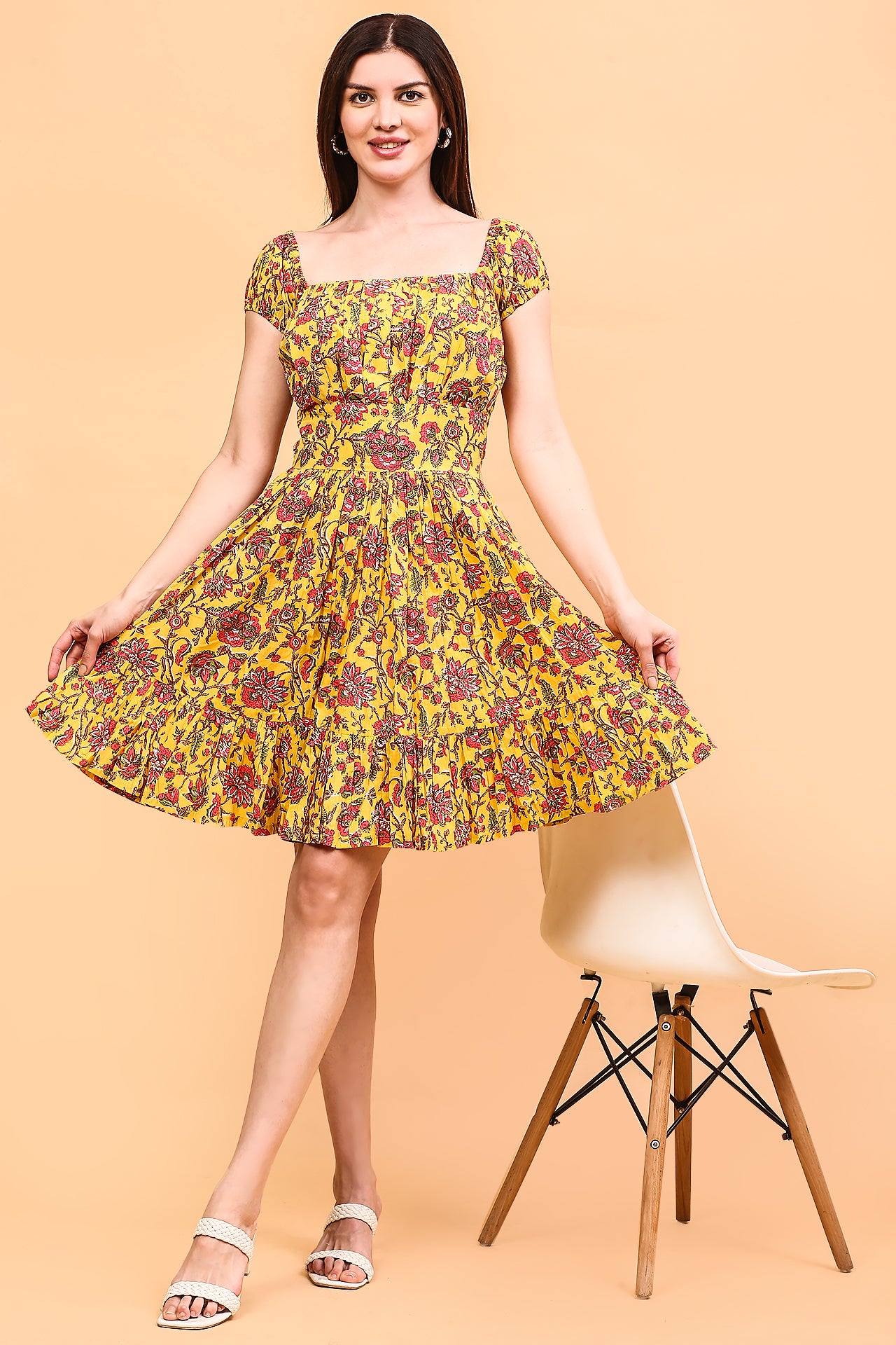 Golden Bloom dress