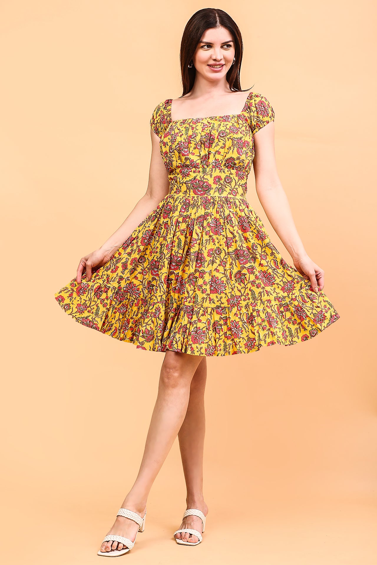 Golden Bloom dress