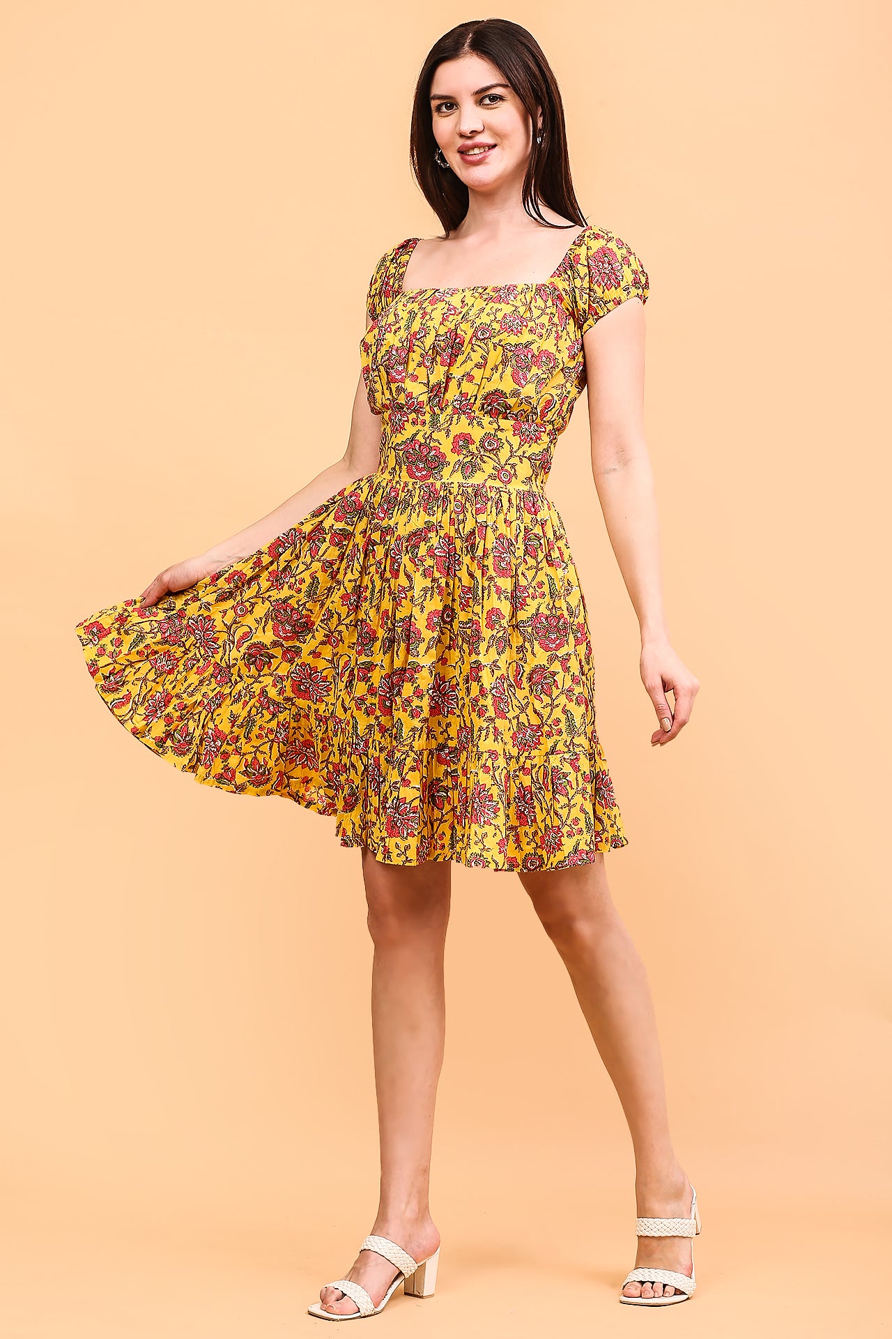 Golden Bloom dress