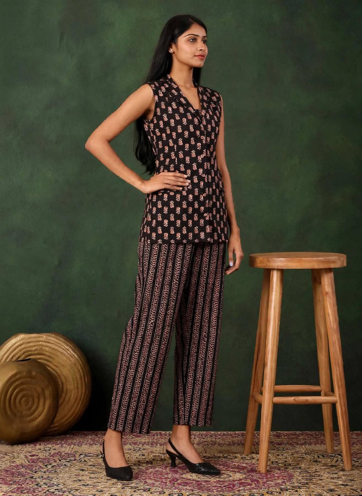 Black Flora Co-Ord