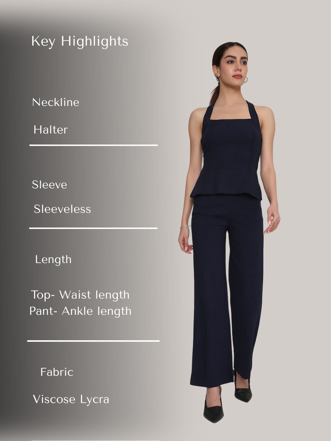 Cross-Back Top & Trouser Set