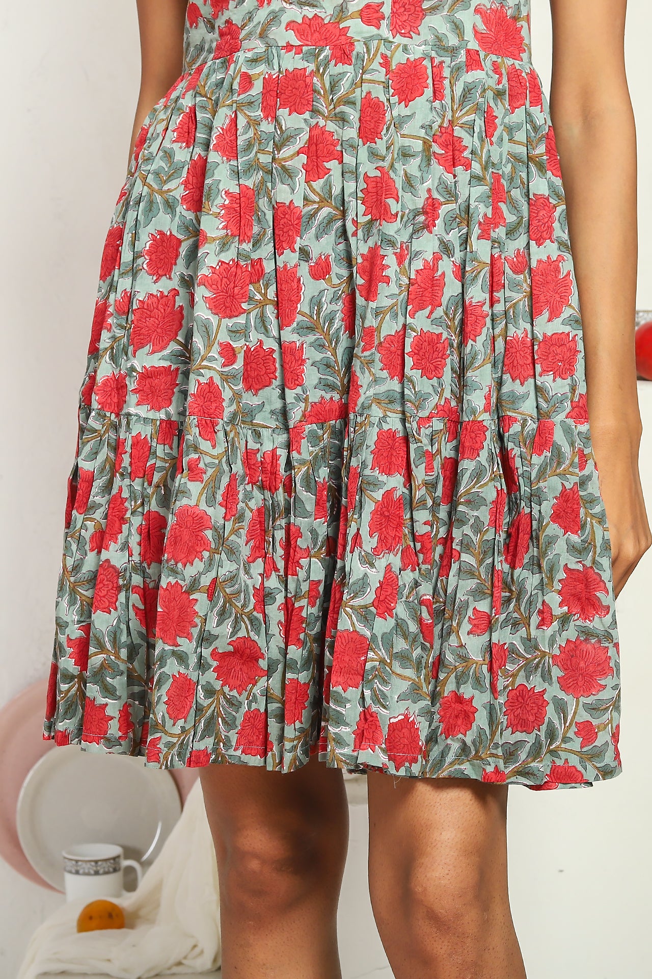 Green Halter Mini Dress