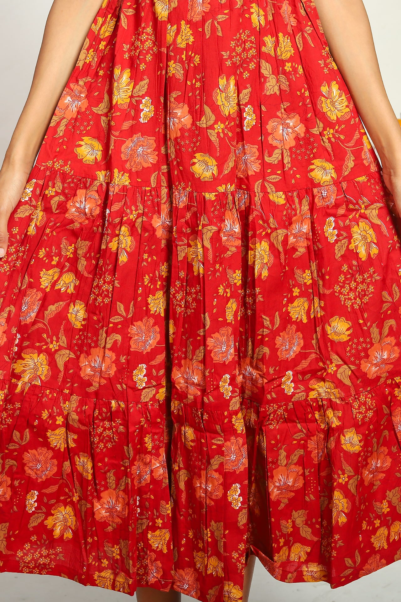 Red Halter Maxi Dress