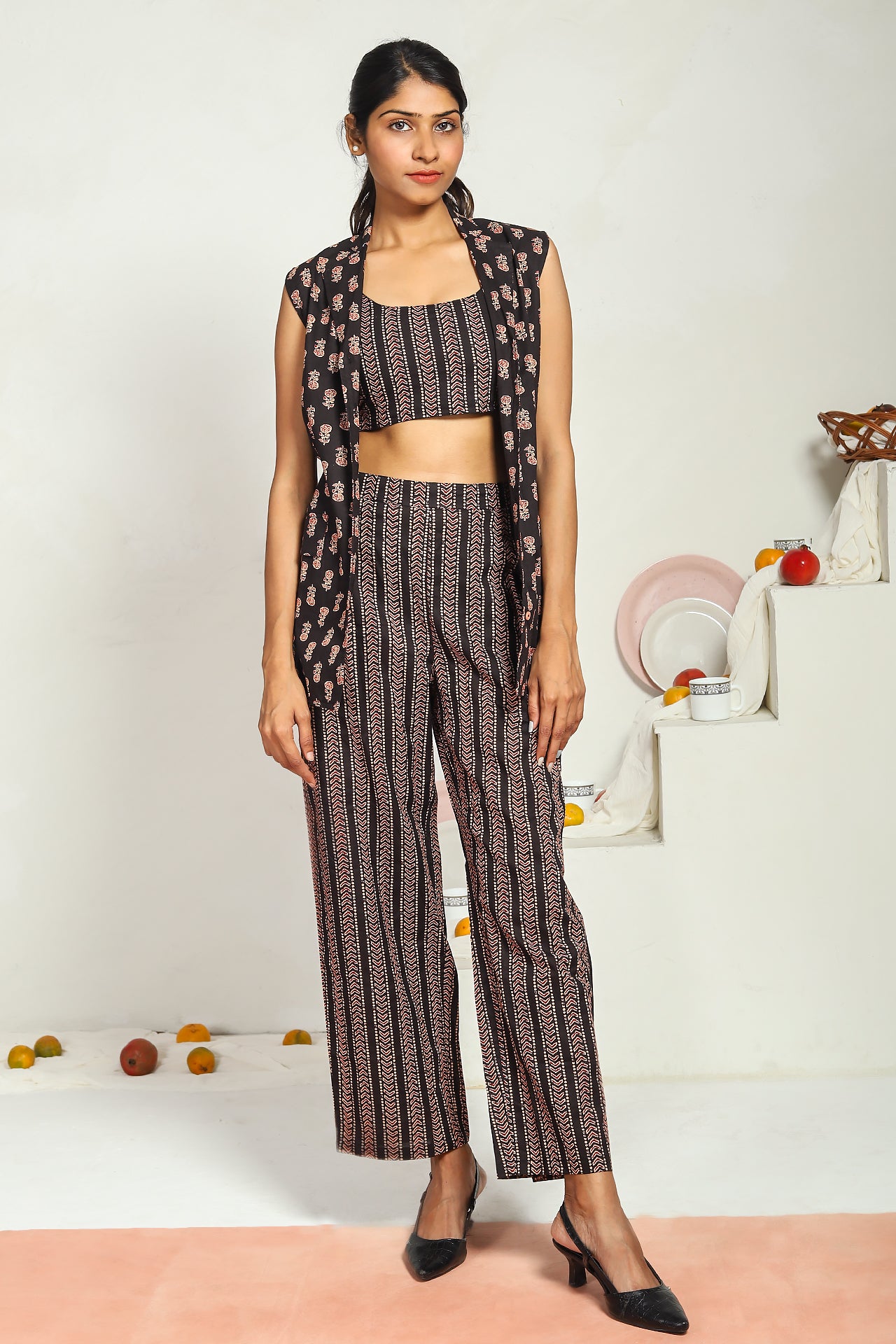 Black Flora Co-Ord
