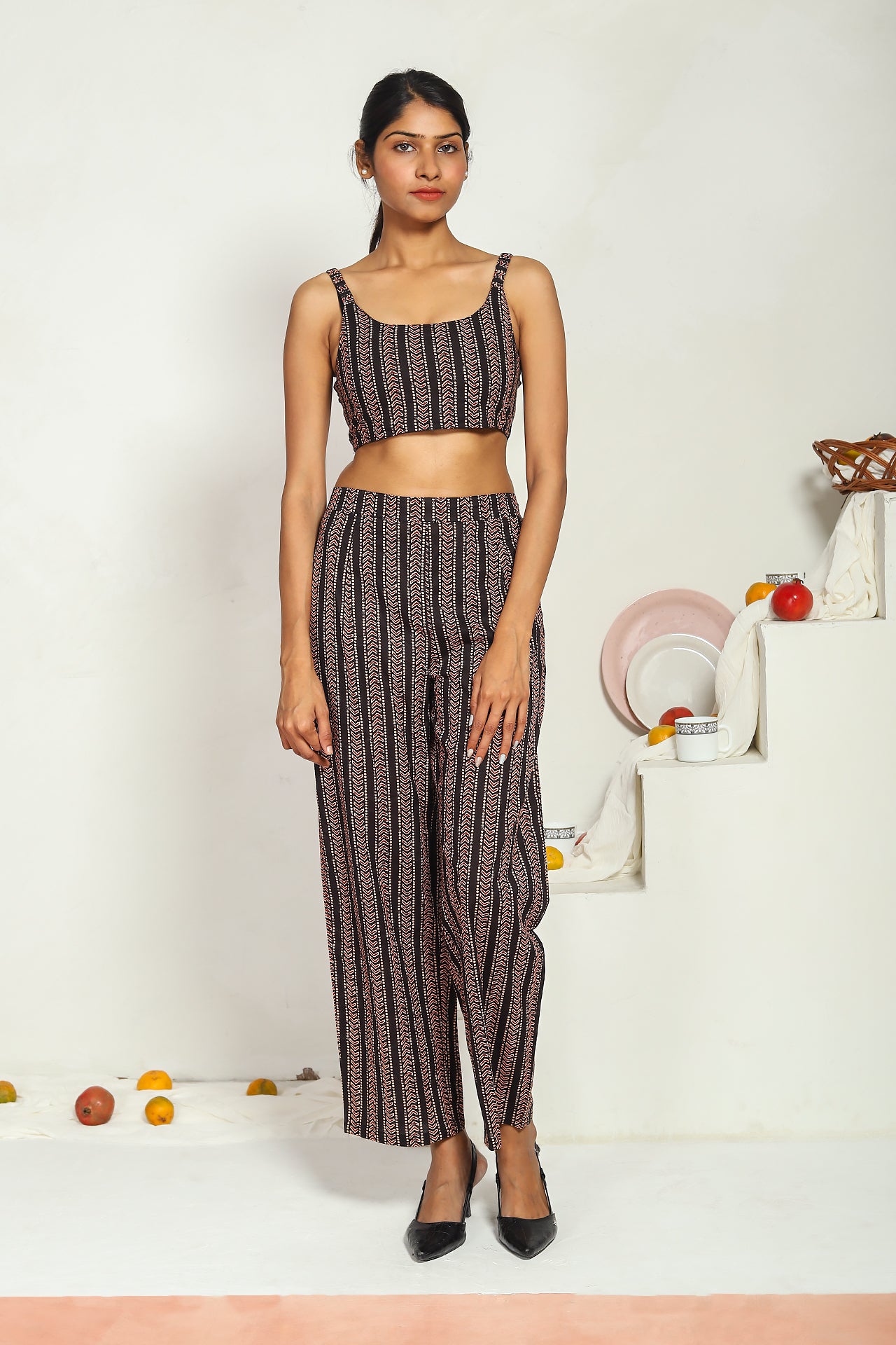 Black Flora Co-Ord