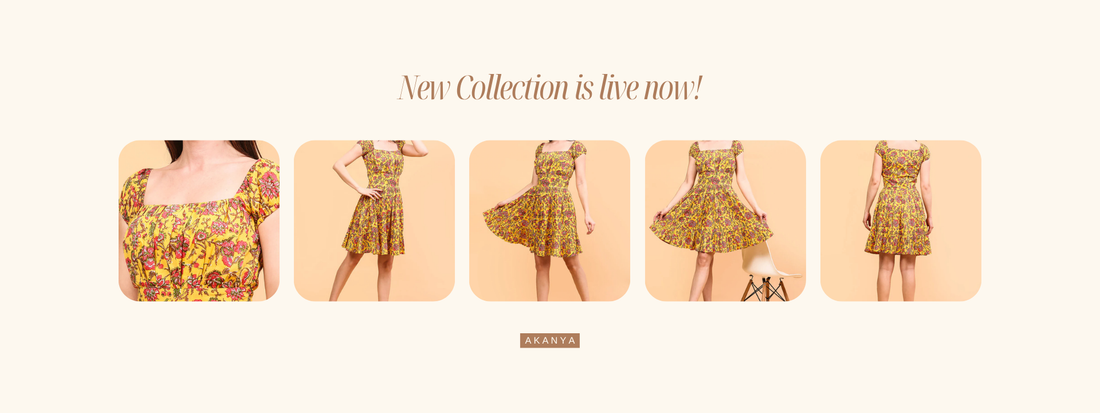 Golden Bloom Dress by Akanya – A Timeless Blend of Elegance and Grace