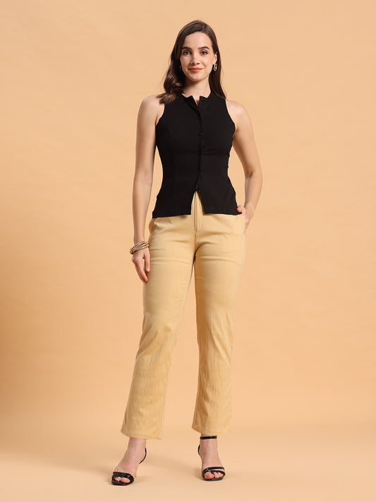 Round neck buttoned top & Pants
