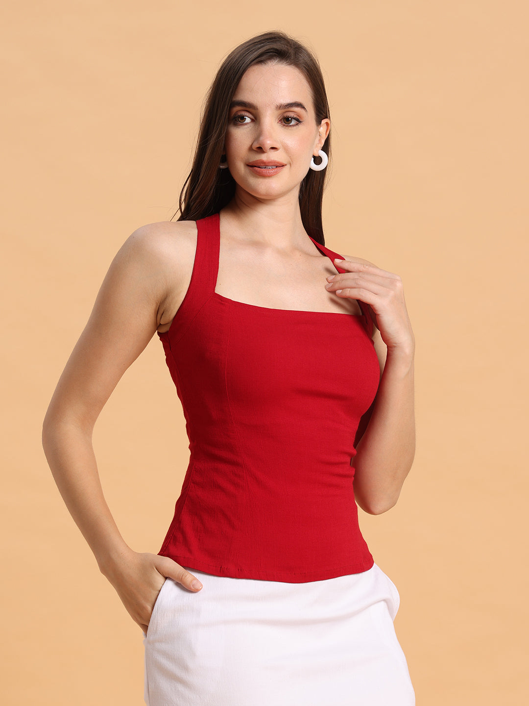 Red Top & Skirt Co-ord Set