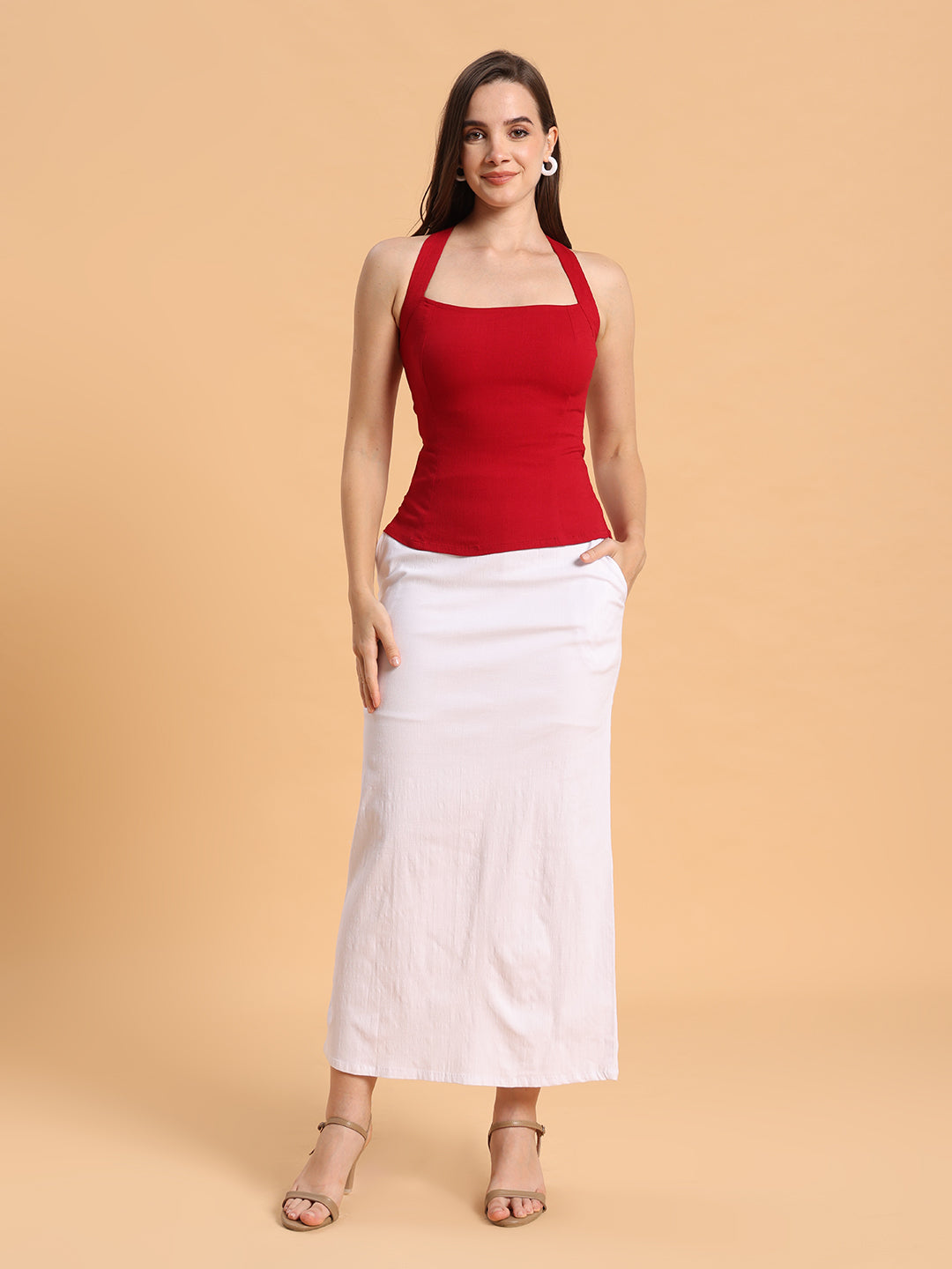 Red Top & Skirt Co-ord Set