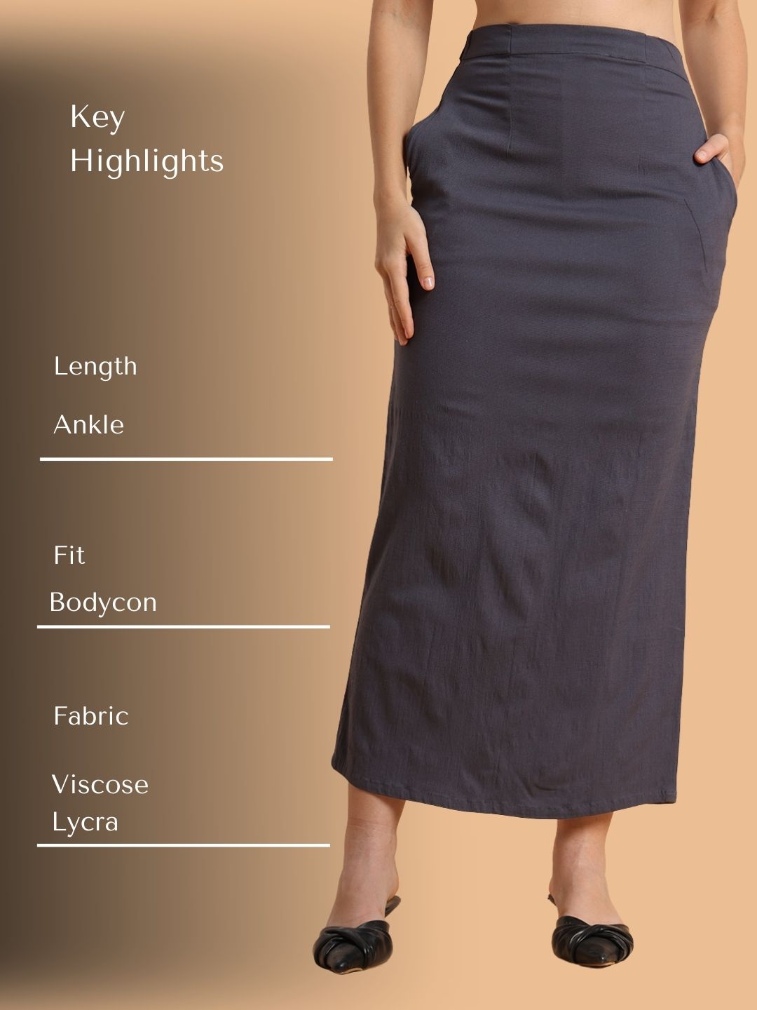 Grey Maxi skirt