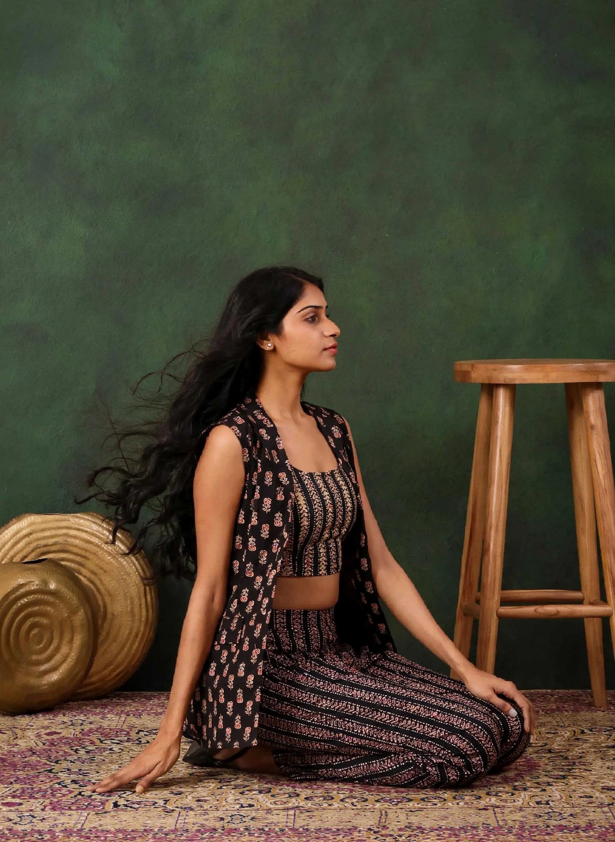 Black Flora Co-Ord