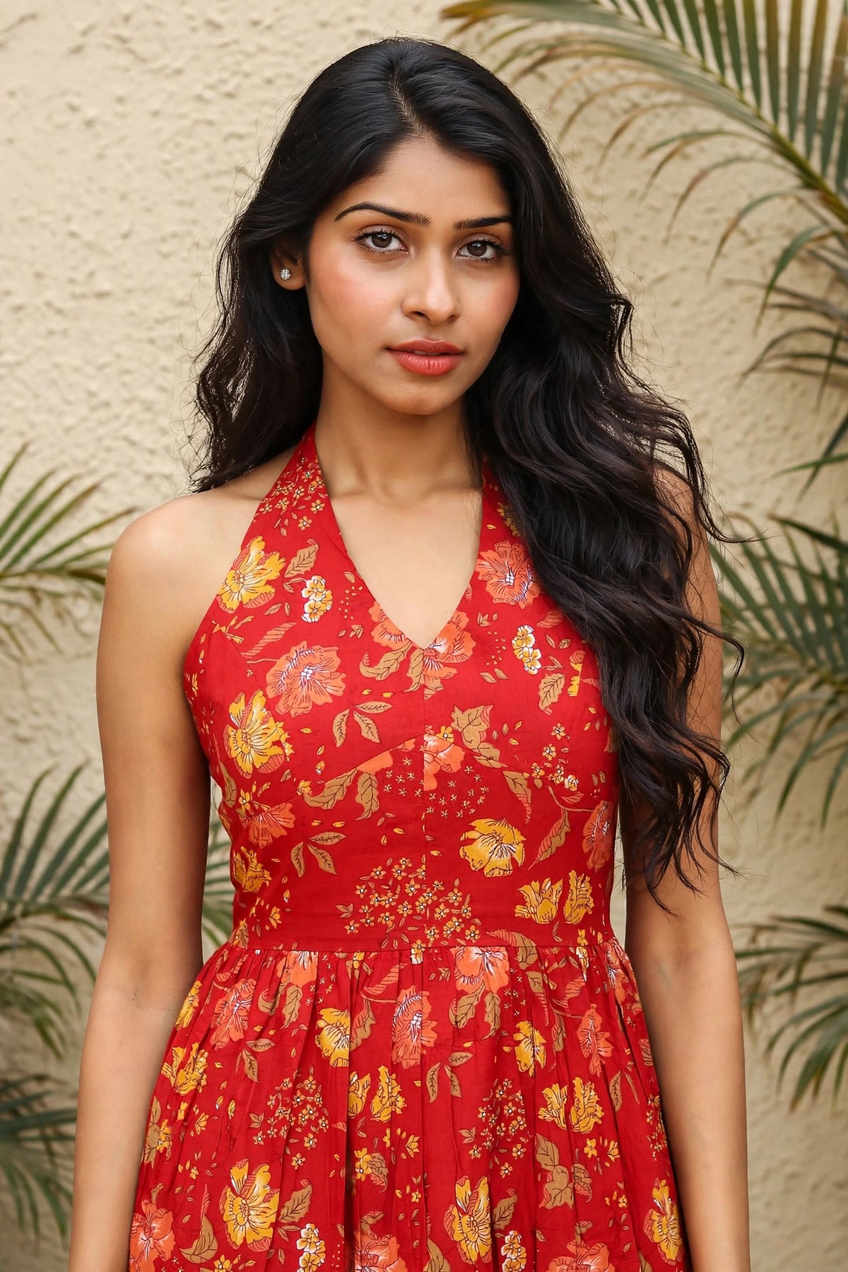 Red Halter Mini Dress