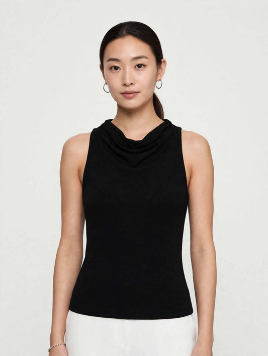 Black cowl top