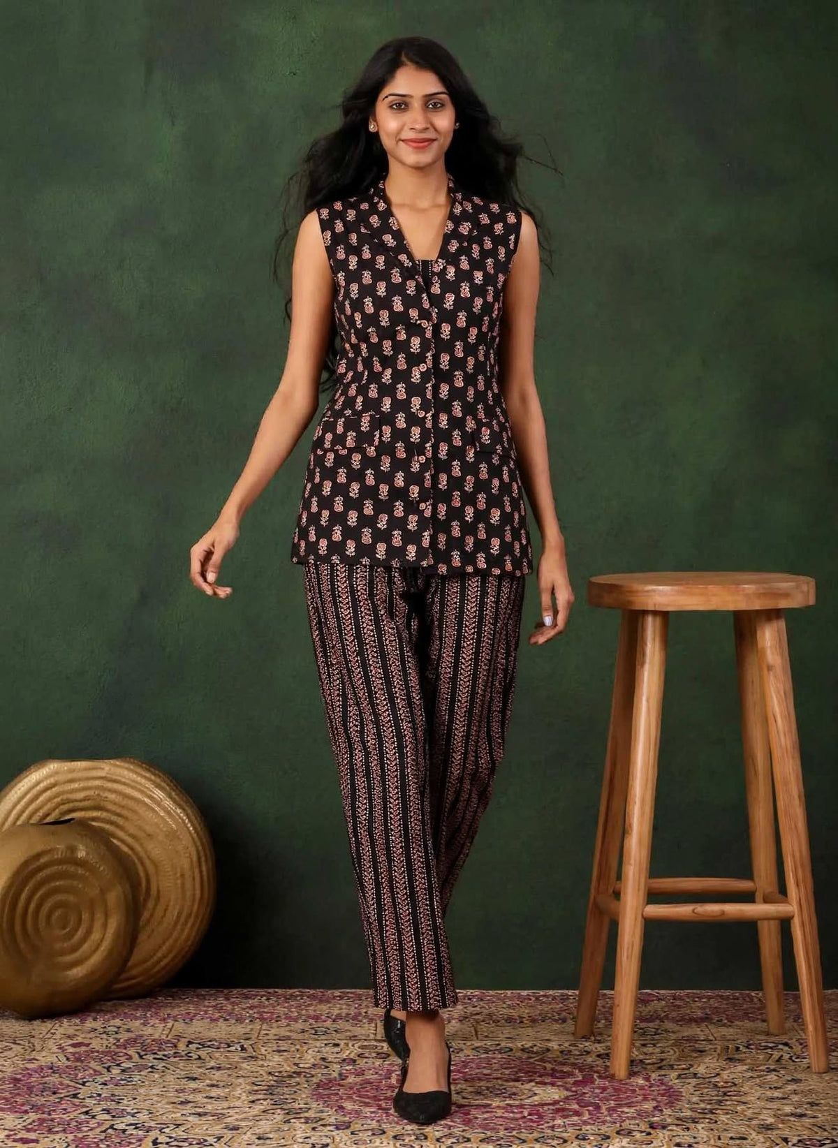 Black Flora Co-Ord
