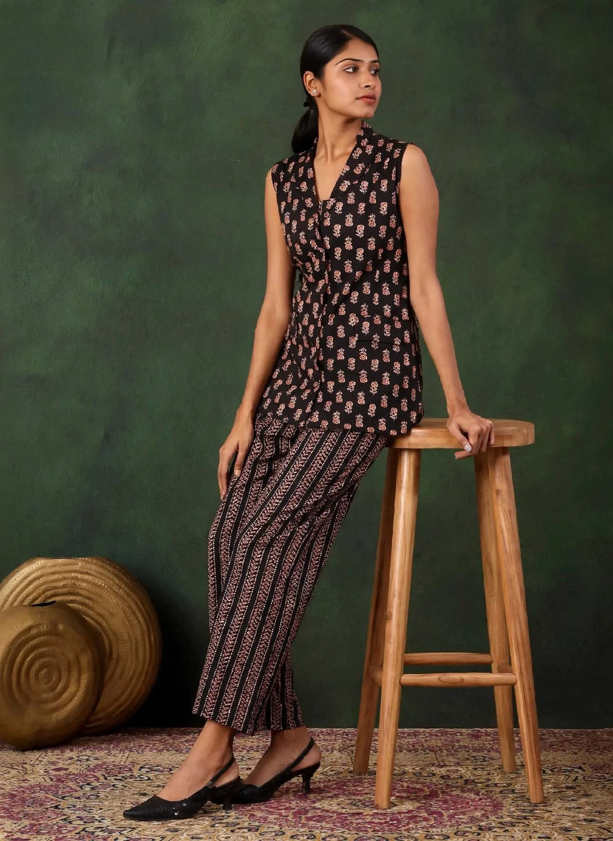 Black Flora Co-Ord