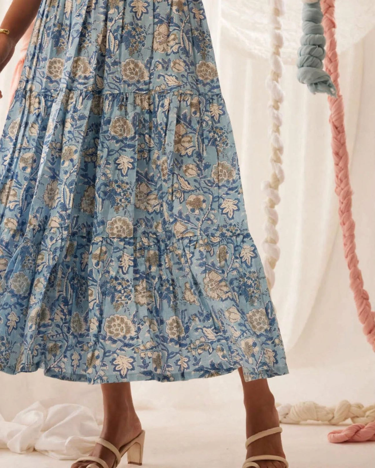Blue Peony Dress
