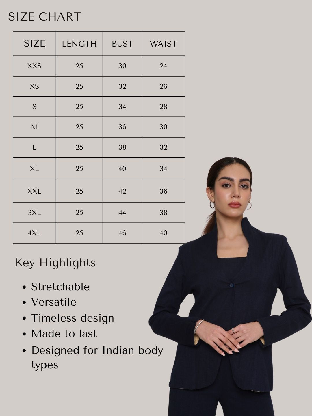 Seamless Blue Blazer Set