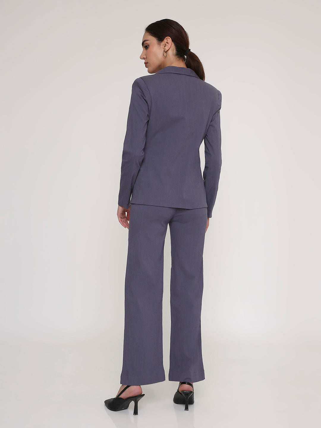 Blazer 2 pcs set panelled in grey