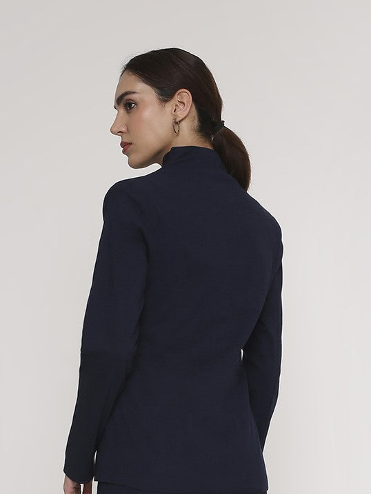 Seamless Blue Blazer Set