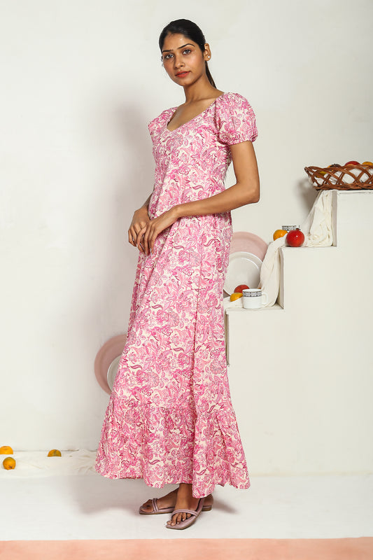 Pink Paisley Dress