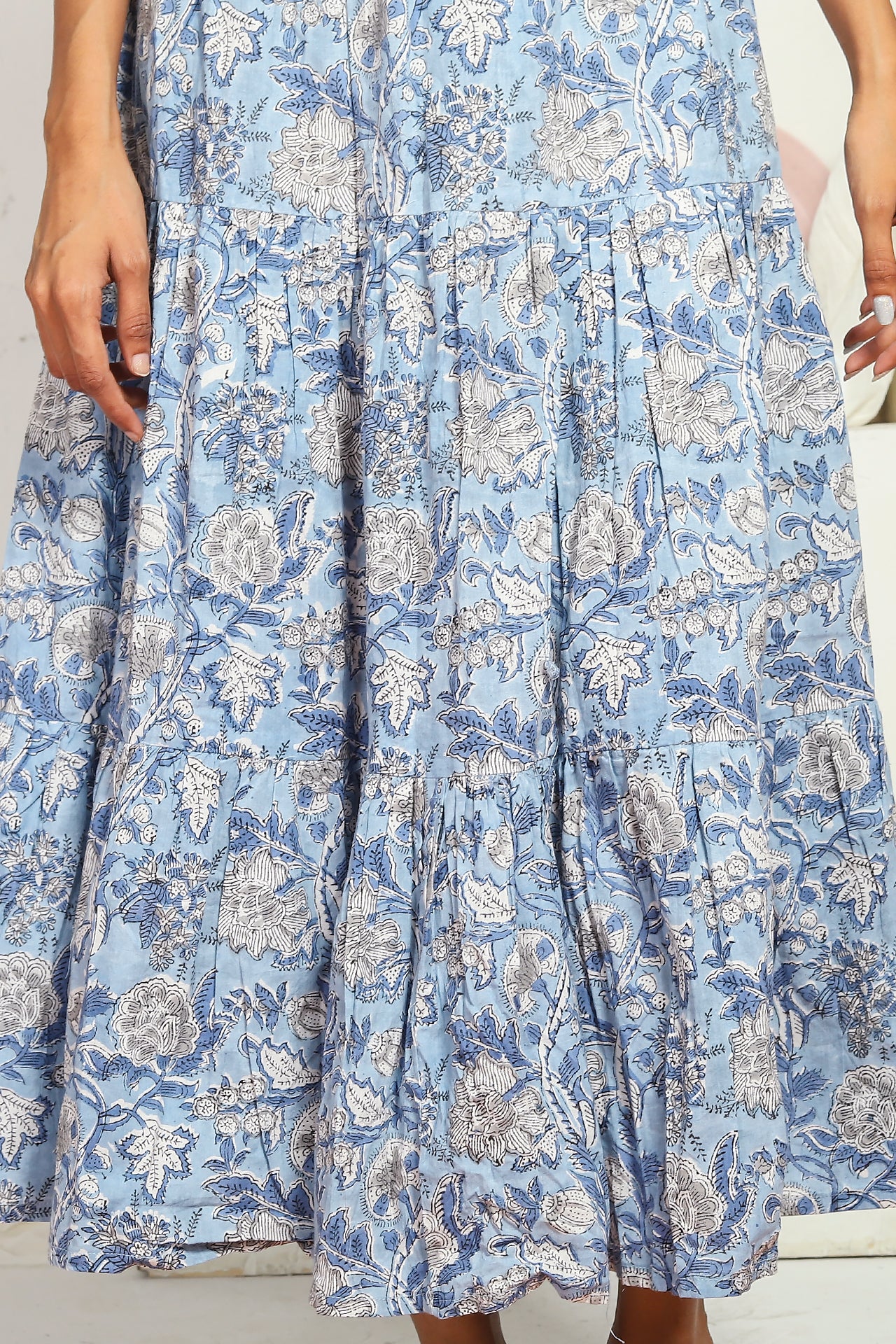 Blue Peony Dress